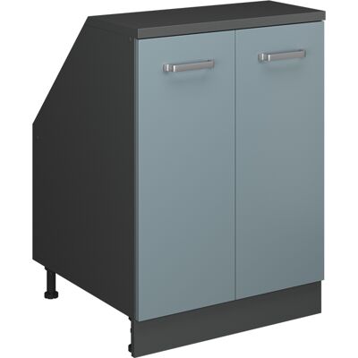 Meuble De Rangement Sous Pente Rion, Bleu-gris, 60x81.6cm 2 Portes, 60 Cm De Profondeur, Vicco - Publicité Meuble De Rangement Sous Pente Rion, Bleu-gris, 60x81.6cm 2 Portes, 60 Cm De Profondeur, Vicco - Publicité
