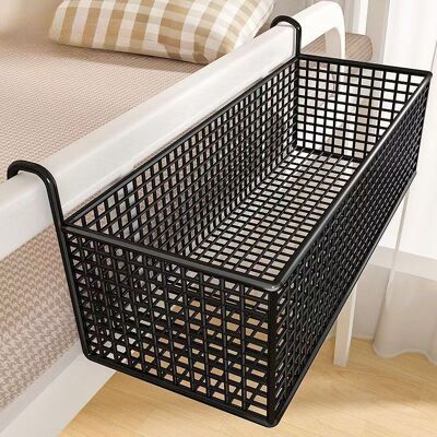NO BRAND Panier Suspendu En Fer Forgé, 1 Pièce - Étagère De Rangement En Maille Tissée Noire, Idéale Pour Les Chambres D'Étudiants, Les Chambres À Coucher Et Les Armoires Organisateur Suspendu Peu Encombrant - Publicité NO BRAND Panier Suspendu En Fer Forgé, 1 Pièce - Étagère De Rangement En Maille Tissée Noire, Idéale Pour Les Chambres D'Étudiants, Les Chambres À Coucher Et Les Armoires Organisateur Suspendu Peu Encombrant - Publicité