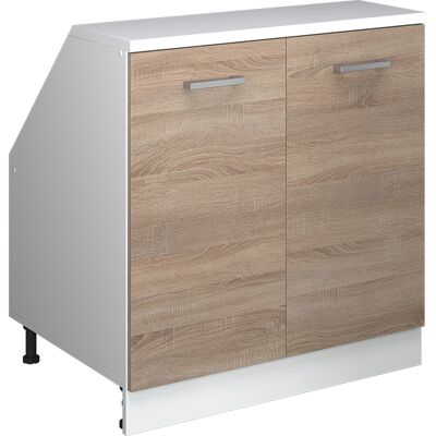 Meuble De Rangement Sous Pente Rion, Sonoma, 80x81.6cm 2 Portes, 60 Cm De Profondeur, Vicco - Publicité Meuble De Rangement Sous Pente Rion, Sonoma, 80x81.6cm 2 Portes, 60 Cm De Profondeur, Vicco - Publicité