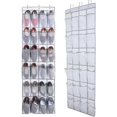 OEM Étagère À Chaussures À Suspendre À La Porte, Organisateur De Chaussures À 24 Poches, Organisateur Multifonctionnel Pour Chambre Et Salle De Bain. Publicité OEM Étagère À Chaussures À Suspendre À La Porte, Organisateur De Chaussures À 24 Poches, Organisateur Multifonctionnel Pour Chambre Et Salle De Bain. Publicité
