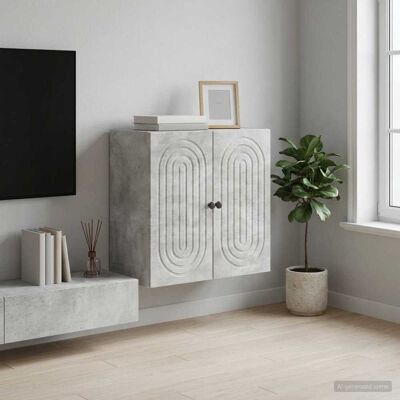 Armoire Murale Gris Béton 59 X 31 X 60 Cm Bois D'Ingénierie Vidaxl - Publicité Armoire Murale Gris Béton 59 X 31 X 60 Cm Bois D'Ingénierie Vidaxl - Publicité