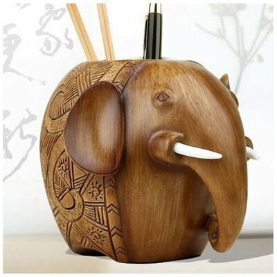 OEM Boîte De Rangement De Bureau En Résine, Organiseur De Bureau En Bois, Idéal Pour Le Bureau À Domicile, Porte-stylo Éléphant Artistique, Design Élégant, Accessoire De Bureau Décoratif, G - Publicité OEM Boîte De Rangement De Bureau En Résine, Organiseur De Bureau En Bois, Idéal Pour Le Bureau À Domicile, Porte-stylo Éléphant Artistique, Design Élégant, Accessoire De Bureau Décoratif, G - Publicité