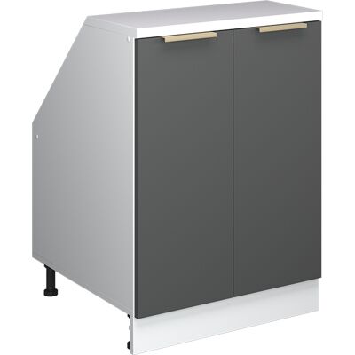 Meuble De Rangement Sous Pente Rion, Anthracite-or, 60x81.6cm 2 Portes, 60 Cm De Profondeur, Vicco - Publicité Meuble De Rangement Sous Pente Rion, Anthracite-or, 60x81.6cm 2 Portes, 60 Cm De Profondeur, Vicco - Publicité