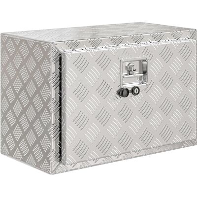 OEM Boîte À Outils Pour Camion En Aluminium. 60.9 X 35.5 X 40.6 Cm. Coffre De Rangement 76 L Avec Serrure Et Clés. Argent - Publicité OEM Boîte À Outils Pour Camion En Aluminium. 60.9 X 35.5 X 40.6 Cm. Coffre De Rangement 76 L Avec Serrure Et Clés. Argent - Publicité