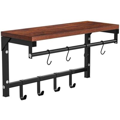 OEM Porte-manteau Mural- Étagère Murale Avec 8 Crochets, Étagère Suspendue Avec Tringle En Métal, Style Industriel - Rwporte Manteau - Publicité OEM Porte-manteau Mural- Étagère Murale Avec 8 Crochets, Étagère Suspendue Avec Tringle En Métal, Style Industriel - Rwporte Manteau - Publicité