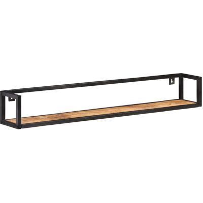 Maison La Vie Lot De 2 Étagères Murales Étagères Flottantes - 120 Cm Bois De Manguier Brut - Publicité Maison La Vie Lot De 2 Étagères Murales Étagères Flottantes - 120 Cm Bois De Manguier Brut - Publicité