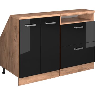Ensembles De Meuble De Rangement Sous Pente Rion, Noir Haute Brillance, 120cm Lot De 2 Caissons 60 Cm De Profondeur, Vicco - Publicité Ensembles De Meuble De Rangement Sous Pente Rion, Noir Haute Brillance, 120cm Lot De 2 Caissons 60 Cm De Profondeur, Vicco - Publicité
