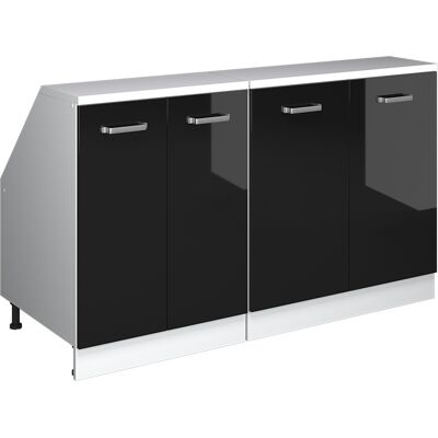 Ensembles De Meuble De Rangement Sous Pente Rion, Noir Haute Brillance, 140cm Lot De 2 Caissons 60 Cm De Profondeur, Vicco - Publicité Ensembles De Meuble De Rangement Sous Pente Rion, Noir Haute Brillance, 140cm Lot De 2 Caissons 60 Cm De Profondeur, Vicco - Publicité