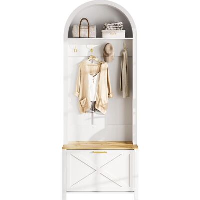 OEM Armoire Multifonctionnelle Avec Range-chaussures, Étagère Et Crochets – Porte-manteau D'Entrée, Structure Robuste En Mdf, Design Moderne, Pieds En Fer Résistants, Rangement Pratique - Publicité OEM Armoire Multifonctionnelle Avec Range-chaussures, Étagère Et Crochets – Porte-manteau D'Entrée, Structure Robuste En Mdf, Design Moderne, Pieds En Fer Résistants, Rangement Pratique - Publicité