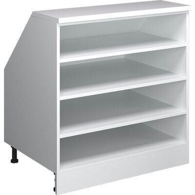 Meuble Sous Pente Rion, Blanc, 80x81.8cm 4 Compartiments, 60 Cm De Profondeur, Vicco - Publicité Meuble Sous Pente Rion, Blanc, 80x81.8cm 4 Compartiments, 60 Cm De Profondeur, Vicco - Publicité
