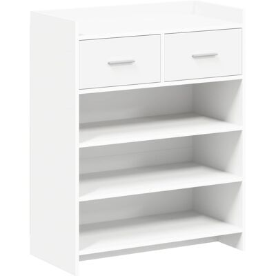 Cabinet À Chaussures Blanc 73,5 X 36 X 92 Cm Bois D'Ingénierie Vidaxl - Publicité Cabinet À Chaussures Blanc 73,5 X 36 X 92 Cm Bois D'Ingénierie Vidaxl - Publicité