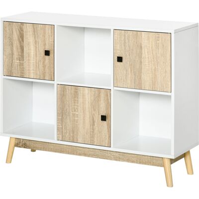 OEM Buffet Salon, Meuble De Rangement 9 Cubes Avec 3 Portes Et 3 Compartiments Ouverts, Pieds En Bois De Pin, Style Moderne, Buffet Salle À Manger, Cuisine Et Salon, 96 X 30 X 75 Cm, Blanc, Naturel - Publicité OEM Buffet Salon, Meuble De Rangement 9 Cubes Avec 3 Portes Et 3 Compartiments Ouverts, Pieds En Bois De Pin, Style Moderne, Buffet Salle À Manger, Cuisine Et Salon, 96 X 30 X 75 Cm, Blanc, Naturel - Publicité