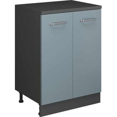 Armoire D'Extension Rion, Bleu-gris/anthracite, 60x46cm Sans Pente Avec 2 Portes, Vicco - Publicité Armoire D'Extension Rion, Bleu-gris/anthracite, 60x46cm Sans Pente Avec 2 Portes, Vicco - Publicité