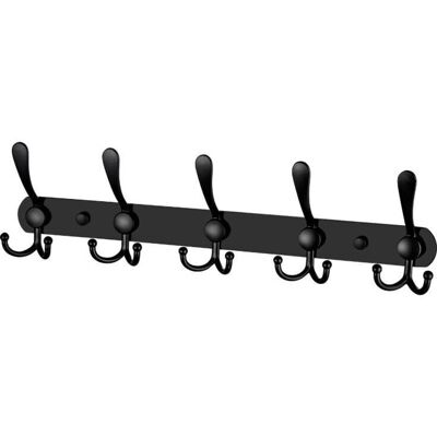OEM Porte-manteau Mural En Acier Inoxydable Noir Mat – 5 Crochets – Capacité 10 À 15 Kg – Accessoires D'Installation Inclus – Pour Salle De Bain Et Cuisine - Publicité OEM Porte-manteau Mural En Acier Inoxydable Noir Mat – 5 Crochets – Capacité 10 À 15 Kg – Accessoires D'Installation Inclus – Pour Salle De Bain Et Cuisine - Publicité