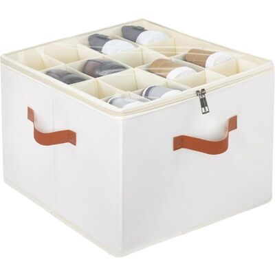 OEM Organisateur De Chaussures En Tissu Beige Armoire De Rangement À Chaussures Réglable Avec Couvercle Transparent, Compartiments Personnalisables, Poignées Renforcées – Jusqu'à 16 Paires-crezuo - Publicité OEM Organisateur De Chaussures En Tissu Beige Armoire De Rangement À Chaussures Réglable Avec Couvercle Transparent, Compartiments Personnalisables, Poignées Renforcées – Jusqu'à 16 Paires-crezuo - Publicité
