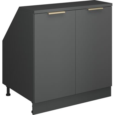 Meuble De Rangement Sous Pente Rion, Anthracite-or, 80x81.6cm 2 Portes, 60 Cm De Profondeur, Vicco - Publicité Meuble De Rangement Sous Pente Rion, Anthracite-or, 80x81.6cm 2 Portes, 60 Cm De Profondeur, Vicco - Publicité