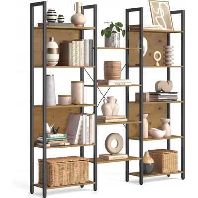 OEM Étagère Artisanale En Métal Noir, Grande, Spacieuse, De Type Mezzanine Pour Livres - Publicité OEM Étagère Artisanale En Métal Noir, Grande, Spacieuse, De Type Mezzanine Pour Livres - Publicité