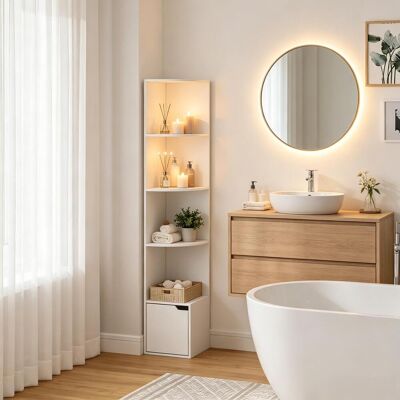 OEM Étagère D'Angle Pour Bureau – Étagère À Livres Élégante Sur Pied, Meuble De Rangement Polyvalent Pour Salon Ou Espace Professionnel, Design Moderne Et Gain De Place - Publicité OEM Étagère D'Angle Pour Bureau – Étagère À Livres Élégante Sur Pied, Meuble De Rangement Polyvalent Pour Salon Ou Espace Professionnel, Design Moderne Et Gain De Place - Publicité
