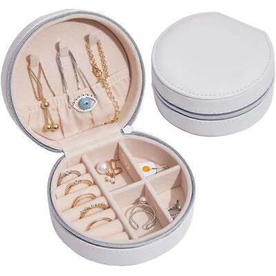 LEDE Boîte À Bijoux De Voyage, Petite Mini Pochette De Rangement Pour Bijoux, Étui En Cuir Pu Pour Femme - Publicité LEDE Boîte À Bijoux De Voyage, Petite Mini Pochette De Rangement Pour Bijoux, Étui En Cuir Pu Pour Femme - Publicité