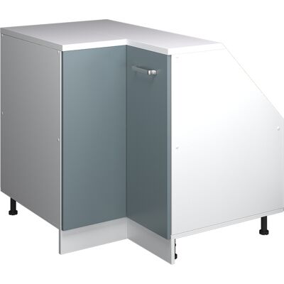 Meuble De Rangement Sous Pente Armoire D'Angle Rion, Bleu-gris, 75.6x81.6cm 1 Porte, 60 Cm De Profondeur, Vicco - Publicité Meuble De Rangement Sous Pente Armoire D'Angle Rion, Bleu-gris, 75.6x81.6cm 1 Porte, 60 Cm De Profondeur, Vicco - Publicité