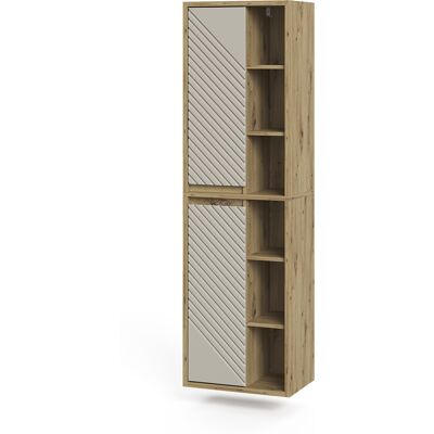 Meuble Salle De Bain Viola, Chêne Artisan/cachemire, 50.2x170cm, Vicco - Publicité Meuble Salle De Bain Viola, Chêne Artisan/cachemire, 50.2x170cm, Vicco - Publicité