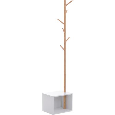 ARRIGONI Banc Avec Porte-manteau D Entree En Bambou 40x30x180cm - Publicité ARRIGONI Banc Avec Porte-manteau D Entree En Bambou 40x30x180cm - Publicité