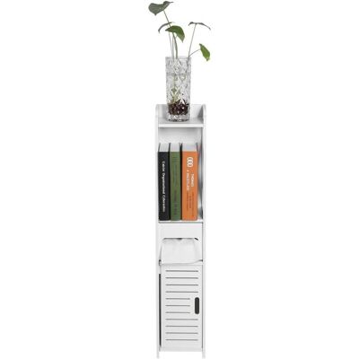 PELTOR Meubles D'Armoire De Toilette, Étagère De Garde-robe En Bois Blanc Étagère De Rangement De Tissu Armoire Haute Machine À Laver Armoire De Salle De Bain, Blanche 80x15.5x15cm - Publicité PELTOR Meubles D'Armoire De Toilette, Étagère De Garde-robe En Bois Blanc Étagère De Rangement De Tissu Armoire Haute Machine À Laver Armoire De Salle De Bain, Blanche 80x15.5x15cm - Publicité
