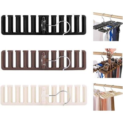 BRINSEA Pièces Porte-ceinture Cintre De Ceinture Organisateur Porte-cravates Anti-dérapant Cintre (blanc, Marron, Noir) - Publicité BRINSEA Pièces Porte-ceinture Cintre De Ceinture Organisateur Porte-cravates Anti-dérapant Cintre (blanc, Marron, Noir) - Publicité