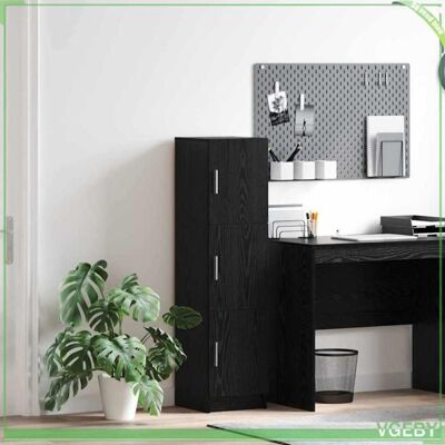 OEM Meuble De Rangement - Abi - Chêne Noir - Bois D'Ingénierie - 31,5 X 32 X 124 Cm - Publicité OEM Meuble De Rangement - Abi - Chêne Noir - Bois D'Ingénierie - 31,5 X 32 X 124 Cm - Publicité