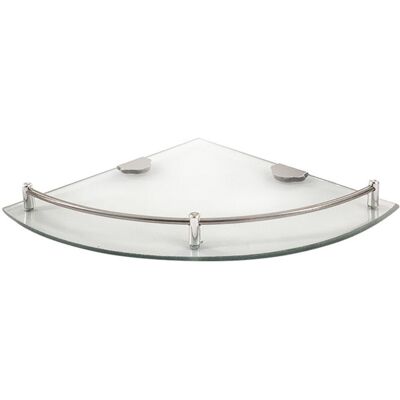 OEM Étagère D'Angle En Verre Avec Fixation Chromée - Publicité OEM Étagère D'Angle En Verre Avec Fixation Chromée - Publicité