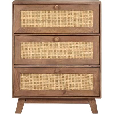Maison La Vie - Buffet Salon Moderne - Meuble De Rangement - 61x35x76 Cm Bois De Manguier Massif Bu1815 - Publicité Maison La Vie - Buffet Salon Moderne - Meuble De Rangement - 61x35x76 Cm Bois De Manguier Massif Bu1815 - Publicité