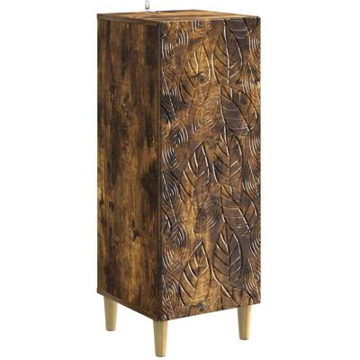 Buffet Chêne Fumé 33 X 34,5 X 90 Cm Bois D'Ingénierie Vidaxl - Publicité Buffet Chêne Fumé 33 X 34,5 X 90 Cm Bois D'Ingénierie Vidaxl - Publicité