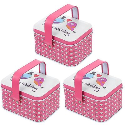 LISATR 3 Boîtes À Friandises Romantiques - Publicité LISATR 3 Boîtes À Friandises Romantiques - Publicité