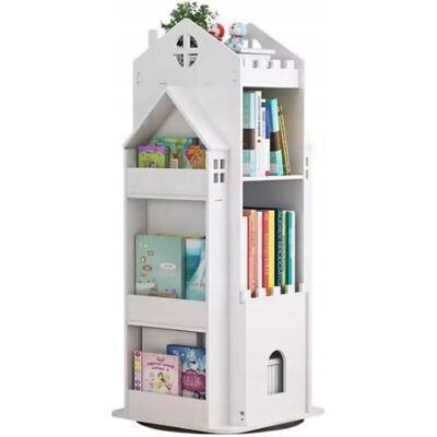 OEM Bibliothèque, Étagère Pivotante, Maison, Rangement, Chambre D'Enfant, Blanc Wf - Publicité OEM Bibliothèque, Étagère Pivotante, Maison, Rangement, Chambre D'Enfant, Blanc Wf - Publicité