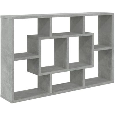 OEM Étagère Murale - Betteve - Bet9306191998647 - Gris Béton - 85x16x52,5 Cm - Bois D'Ingénierie - Publicité OEM Étagère Murale - Betteve - Bet9306191998647 - Gris Béton - 85x16x52,5 Cm - Bois D'Ingénierie - Publicité