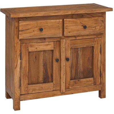 Maison La Vie - Buffet Salon Moderne - Meuble De Rangement - Bois D'Acajou Massif 75x30x65 Cm Bu3128 - Publicité Maison La Vie - Buffet Salon Moderne - Meuble De Rangement - Bois D'Acajou Massif 75x30x65 Cm Bu3128 - Publicité