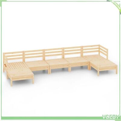 OEM Salon De Jardin - Fafeicy - 3083344 - Bois De Pin Massif - 7 Pièces - Modulaire - Publicité OEM Salon De Jardin - Fafeicy - 3083344 - Bois De Pin Massif - 7 Pièces - Modulaire - Publicité