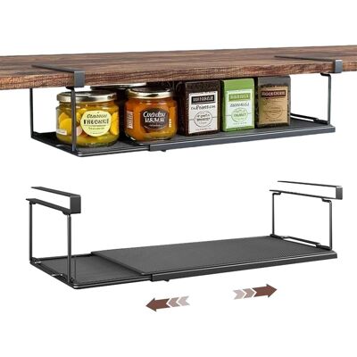 GRASSLIN 1 Panier Métallique, Extensible 38-70cm, Acier Carbone, Sans Perçage, Cuisine Bureau Placard - Publicité GRASSLIN 1 Panier Métallique, Extensible 38-70cm, Acier Carbone, Sans Perçage, Cuisine Bureau Placard - Publicité