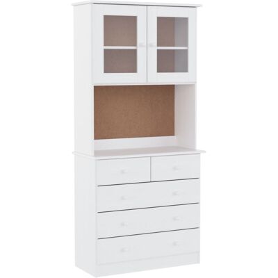 Maison Exclusive - Buffet Alta Blanc 77x35x165 Cm Bois Massif De Pin - Publicité Maison Exclusive - Buffet Alta Blanc 77x35x165 Cm Bois Massif De Pin - Publicité