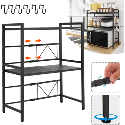 OEM Étagère D'Angle Extensible À 3 Niveaux, Support Pour Micro-ondes, Gain De Place Et Stable Pour La Cuisine - Publicité OEM Étagère D'Angle Extensible À 3 Niveaux, Support Pour Micro-ondes, Gain De Place Et Stable Pour La Cuisine - Publicité