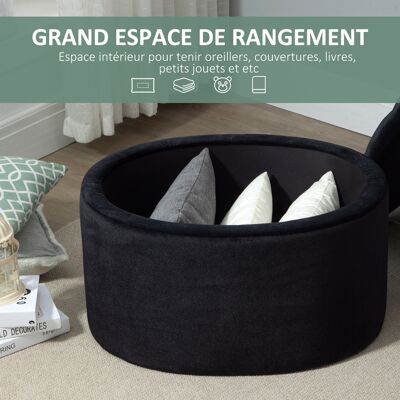 OEM Banc Rangement Rembourré Couloir Chambre Salon 71x52x42 Cm Noir - Publicité OEM Banc Rangement Rembourré Couloir Chambre Salon 71x52x42 Cm Noir - Publicité