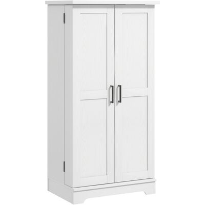 OEM Buffet Cuisine Armoire 5 Niveaux Portes Étagères Réglables 60x40x120 Cm Crème - Publicité OEM Buffet Cuisine Armoire 5 Niveaux Portes Étagères Réglables 60x40x120 Cm Crème - Publicité