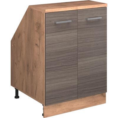 Meuble De Rangement Sous Pente Rion, Gris Noble, 60x81.6cm 2 Portes, 60 Cm De Profondeur, Vicco - Publicité Meuble De Rangement Sous Pente Rion, Gris Noble, 60x81.6cm 2 Portes, 60 Cm De Profondeur, Vicco - Publicité