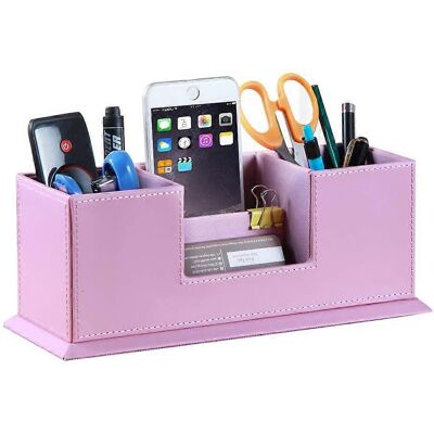 LAVVE Organisateur De Matériel Artistique En Cuir, Porte-crayons Et Stylos À 4 Compartiments, Boîte De Rangement De Bureau Pour Crayons De Couleur, Feutres Et Crayons De Cire. Publicité LAVVE Organisateur De Matériel Artistique En Cuir, Porte-crayons Et Stylos À 4 Compartiments, Boîte De Rangement De Bureau Pour Crayons De Couleur, Feutres Et Crayons De Cire. Publicité