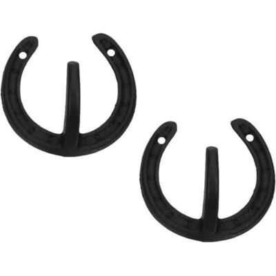 OEM Lot De 2 Crochets Muraux En Fonte Noire De Fer À Cheval Supports Robustes Pour Manteaux Serviettes Et Accessoires Style Rustique Vintage Pour Chambre Salle De Bain Cuisine - Publicité OEM Lot De 2 Crochets Muraux En Fonte Noire De Fer À Cheval Supports Robustes Pour Manteaux Serviettes Et Accessoires Style Rustique Vintage Pour Chambre Salle De Bain Cuisine - Publicité