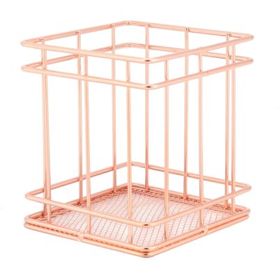 EOSNOW Panier De Rangement En Fer Or Rose, Support Organisateur, Décor De Bureau (b) - Publicité EOSNOW Panier De Rangement En Fer Or Rose, Support Organisateur, Décor De Bureau (b) - Publicité