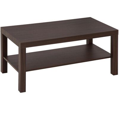 OEM Table Basse Rectangulaire Classique Avec Étagère De Rangement En Bois 90×45×44,5 Cm - Publicité OEM Table Basse Rectangulaire Classique Avec Étagère De Rangement En Bois 90×45×44,5 Cm - Publicité