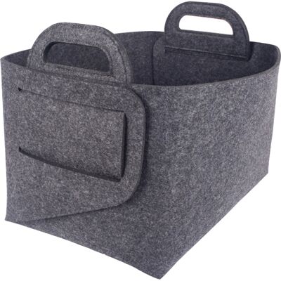 OEM Panier De Rangement En Feutre Pliable De Bureau, Boîte De Rangement Ouverte, Panier À Linge Avec Poignées, Boîte De Rangement Pour Cosmétiques Et En-cas, Pour Armoire Ou Bureau - Publicité OEM Panier De Rangement En Feutre Pliable De Bureau, Boîte De Rangement Ouverte, Panier À Linge Avec Poignées, Boîte De Rangement Pour Cosmétiques Et En-cas, Pour Armoire Ou Bureau - Publicité