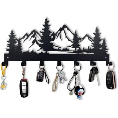 OEM Royaluxe-porte-clés Métallique - Crochet Mural - Porte-clés À 7 Crochets - Idéal Pour La Cuisine, L'Entrée, Le Couloir, La Chambre Ou La Porte D'Entrée - Noir - Publicité OEM Royaluxe-porte-clés Métallique - Crochet Mural - Porte-clés À 7 Crochets - Idéal Pour La Cuisine, L'Entrée, Le Couloir, La Chambre Ou La Porte D'Entrée - Noir - Publicité