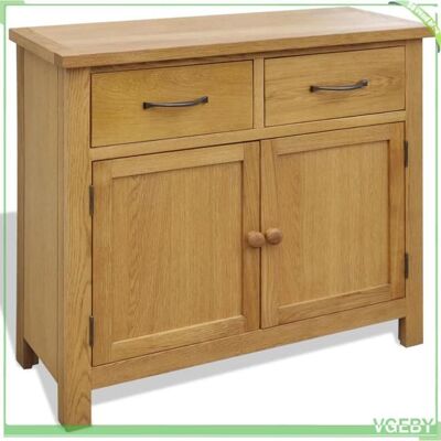 OEM Buffet - 242744 - Chêne Massif - 2 Portes 2 Tiroirs - 90 X 33,5 X 83 Cm - Publicité OEM Buffet - 242744 - Chêne Massif - 2 Portes 2 Tiroirs - 90 X 33,5 X 83 Cm - Publicité